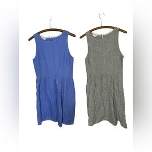 2- Ruby Cotton Raw Hem Linen Dress size small